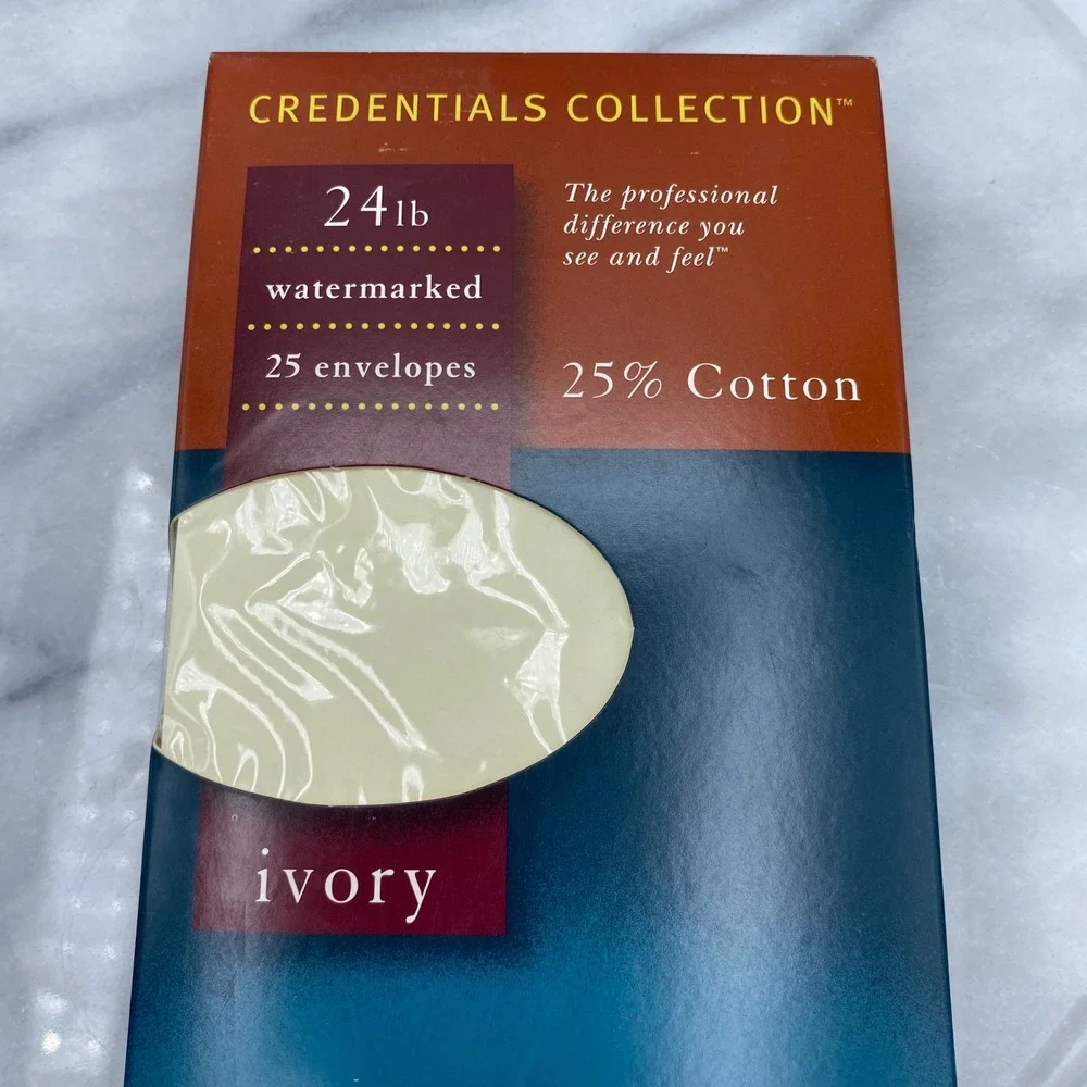 Eaton Southworth No 10 Envelopes Ivory 24lb 25% Cotton 25ct 32-324-10 NEW